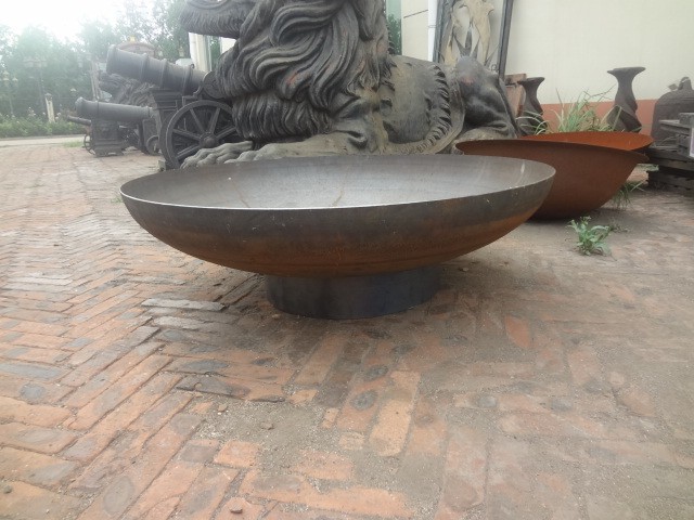 Outdoor Bowl Fire Pit Iron Cast Patio Firepit