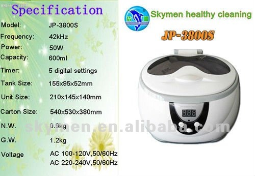 CE confirmed mini cute digital ultrasonic cleaning device for contact lens