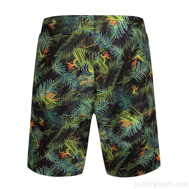 Aangepaste mannen sublimatie fitness atletisch hardloop shorts