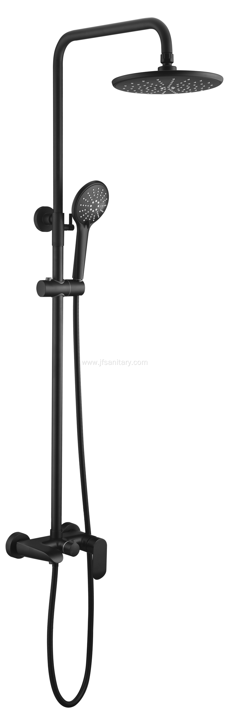 Bathroom Rain Shower Set Matt Black