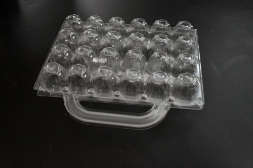 PVC 30 Holes Plastic Egg Trays with Handle