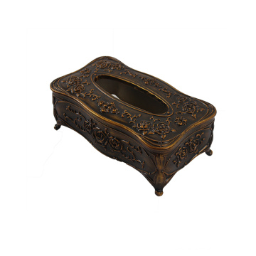 European Style Retro Wooden Tissue Box