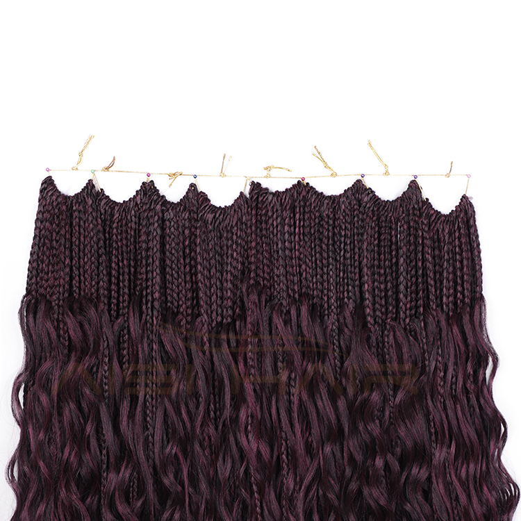 Aisi Hair Goddess Faux Locs Crochet Braids Hair Extensions Synthetic Ombre Purple Faux Locks Braids Hairpieces For Black Women