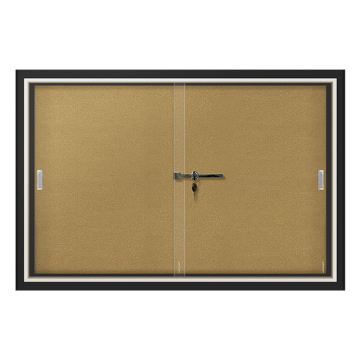 Wholesale Lockable Glass and Felt Notice Boards with Cork Surface