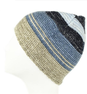 Knit stripe mens winter beanies