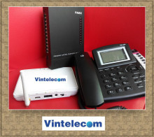 Telephone exchanger with 3 outside lines an 8 port extensions