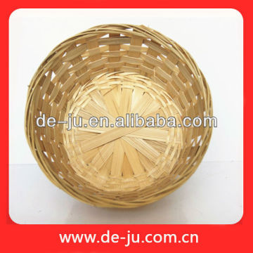 Cheap Barrel Hand Made Bamboo Woven Basket