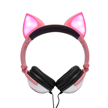 Fone de ouvido Fox LED presente para crianças