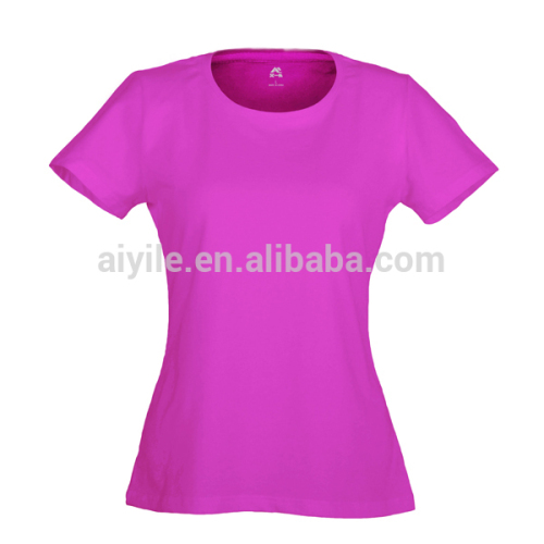 peach pink style women o collar t shirt