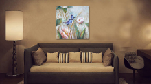Dainty Birds Wall Art Flowers Classic Oil Painting