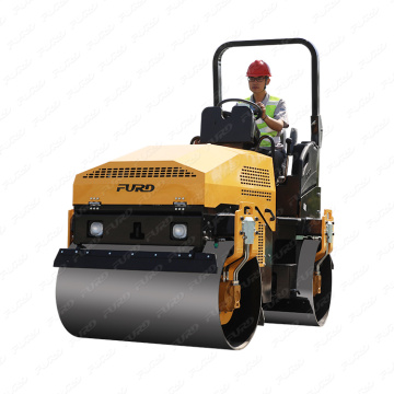 High efficiency 3ton hydraulic vibration double drum asphalt road roller with good price