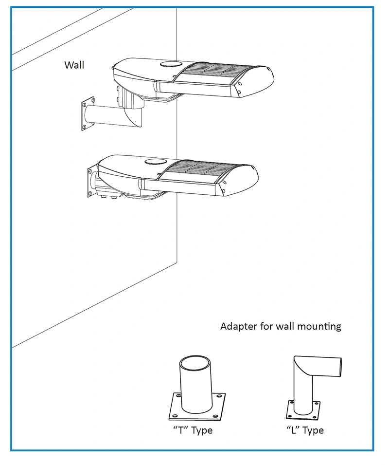 Carbon Steel Bracket of Adaptor for Wall Mounted LED Lamps