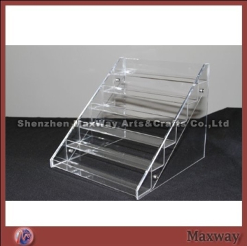 Crystal Tabletop Stepping Acrylic Nail Polish Organizer Box