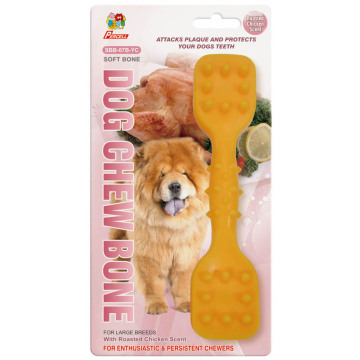 Percell 7.5" Dura Chew Toy Dumbbell Roasted Chicken Scent