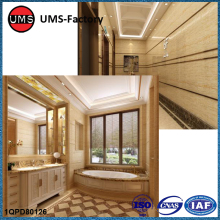 Cultured marble tiles shower walls