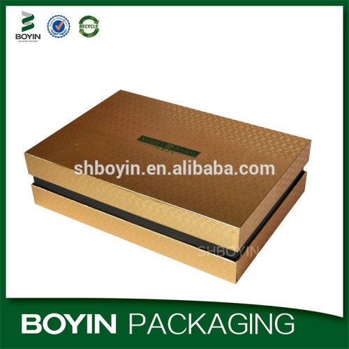 High quality gold metallic paper healthy food box wholesale