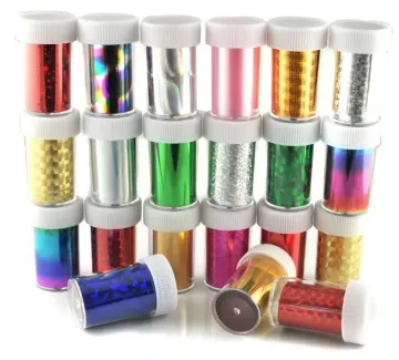 Nail Art Transfer Foil Free Adhesive Decorations Accessories