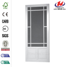 Prairie View Solid Vinyl White Screen Door