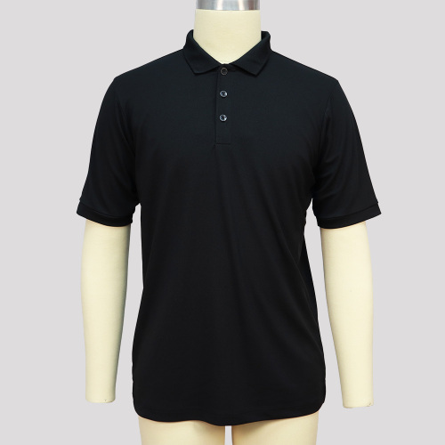 Camisa polo de golfe preto para homens
