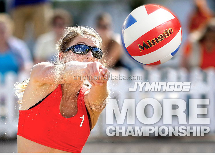 18 panels size 5 outdoor colorful rubber bladder volleyball