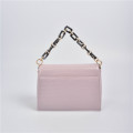 square handbag with chain handle