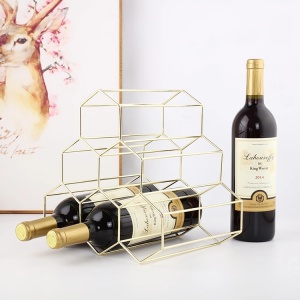 Modern Home Wine Bottle Rack Metal Wine Holders