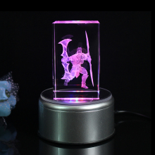 HSIC Game League of Legends 3D Engraving Crystal Cube - Game Competition Prize Souvenir