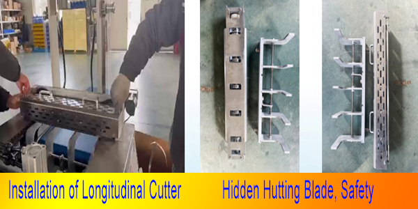 Hidden cutting blade