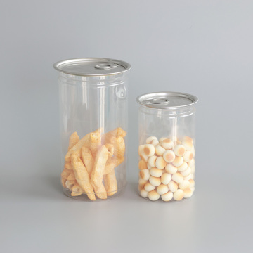 Aoyi 0.800 ML -200ML Transparent Easy Open PET Plastic Libby Tuna Pop Cans Maker for Food Canning