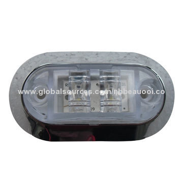 Hot-selling 2 LEDs, 12V, 24V, truck LED side marker and clearance lights