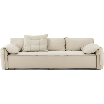 full leather sofa living room Italian modern style