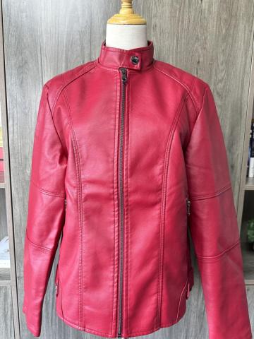 Custom women's leather jacket