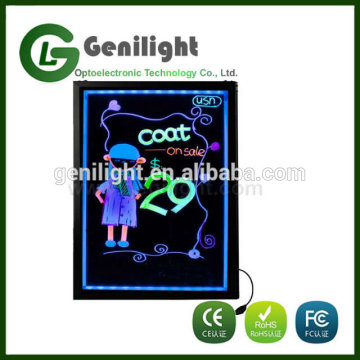 High Brightness Full Color LED Writing board Wholesale Fluorescent Led Writing Board Display Led Notice Writing Board