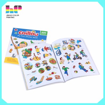 Coloring cute Children sticker book printing paperback kids book printing