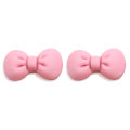 Kawaii الكرتون Kawaii الراتنج Bowknot الحرفية كبوشن الاصطناعي عودة مسطحة الراتنج القوس التعادل سحر الحرف DIY التبعي