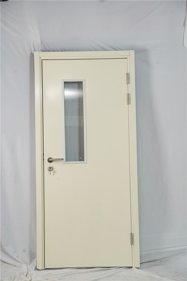 Factory Direct Sale Construction Monolithic Tempered Glass Medical Door