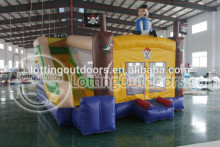 factory direct commercial inflatable bouncy castle silde with jungle