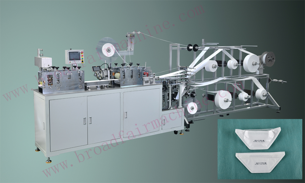 Disposable surgical duckbill face mask making machine