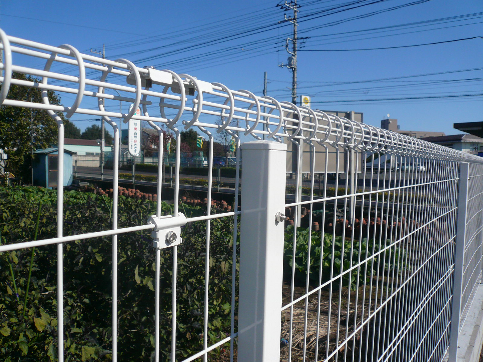 Double circle wire mesh fence