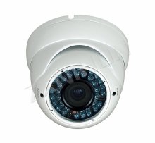 30m Ir Vandalproof Dome Camera With Sony, Sharp Color Ccd, Manual Zoom Lens, External Lens