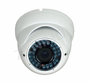 30m Ir Vandalproof Dome Camera With Sony, Sharp Color Ccd, Manual Zoom Lens, External Lens