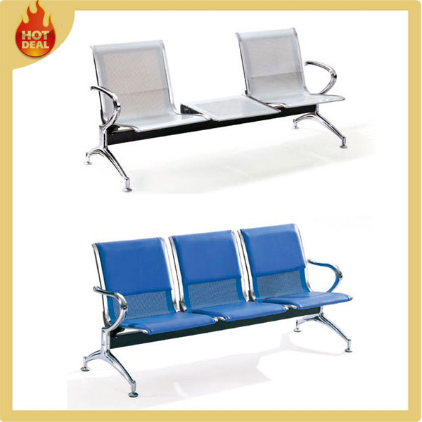 Metal Waiting Airport Chair with PU Leather Cushion (CR-PO3)