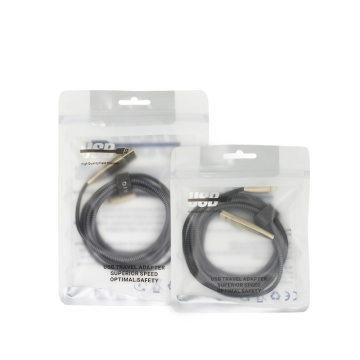 Custom Printed USB Data Cable Ziplock Bags