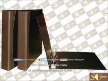 Leather expandable file folder