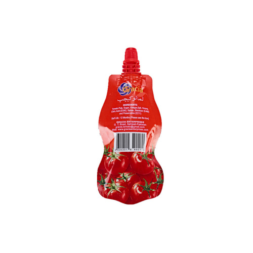 Mini ketchup nyomtatási doypack kifolyóval