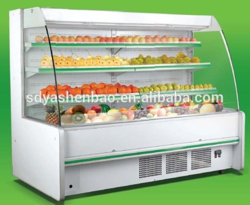 Fruit and vegetable display cooler Supermarket Equipment Refrigerated Showcase