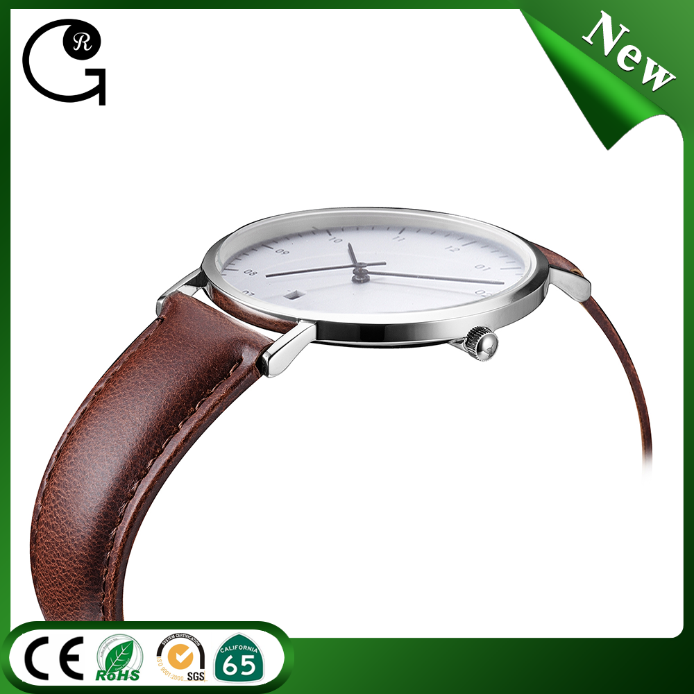 interchangeable dial face watch changeable movement brand your own watches leather band date day stainless steel back timepieces