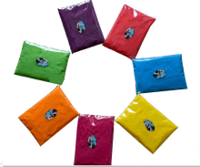 Biodegradable celebration power fights Holi Gulal powder