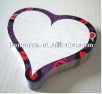 notepad / memo pad stick in heart shape NP1179