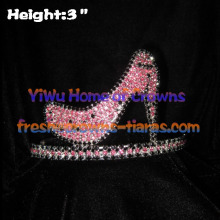 3inch High Heel Crystal Rhinestone Crowns